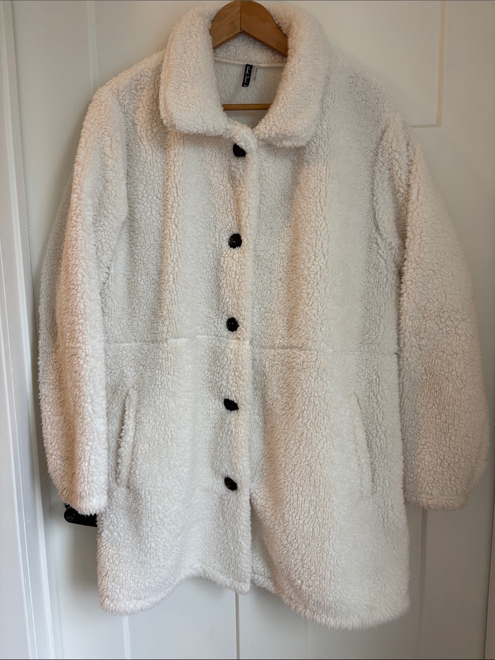Cozy Women's Cream Sherpa Coat